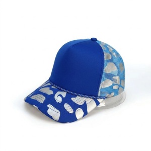 Gorra Trucker Azul de Malla con Estampado de Camuflaje, Diseño de 6 Paneles, Transpirable y Ajustable, para Uso Casual al Aire Libre, Unisex para Adultos, Primavera/Verano - Product Image 6