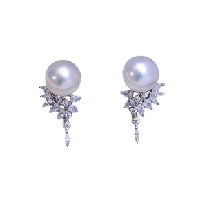 Pendientes de Perlas Redondas Blancas de Agua Dulce de 9-10 mm, con Luz Intensa, para Mujer, Plata S925, Pendientes de Cristal Minimalistas, Venta al por Mayor - Product Image 5