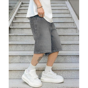 Pantalones Cortos de Mezclilla con Lavado Ácido al por Mayor, Estilo Urbano, Corte Holgado, Vintage, de Algodón, con Logotipo Personalizado, Proveedor - Product Image 5