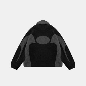 Nouvelle conception Veste en toile polaire Sherpa pour homme Légère Hiver Col montant à capuche Imperméable Écologique Réversible - Product Image 3
