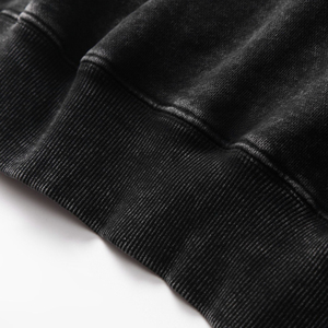 Sweat à capuche respirant en molleton bouclette 100 % coton de haute qualité pour homme, avec poche, logo personnalisé, double fermeture éclair, effet délavé, imprimé hiver - Product Image 5