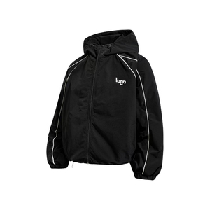 Winter Windproof Waterproof Sublimation Pattern Hooded Windbreaker <b>Jacket</b> for <b>Men</b> High Quality Customizable Front Logo <b>Pullover</b> - Product Image 2