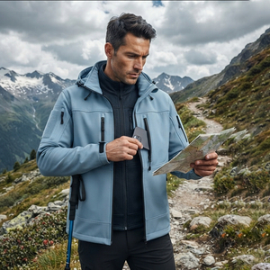 Vestes de travail personnalisées avec logo, veste de travail softshell pour homme, imperméable, coupe-vent, vêtements de travail OEM ODM, veste softshell - Product Image 5