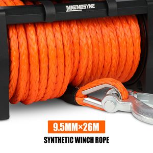 13000LBS elettrico verricello 12V corda sintetica per il traino di sabbia su camion rimorchio Jeep 4WD veicoli - Product Image 4
