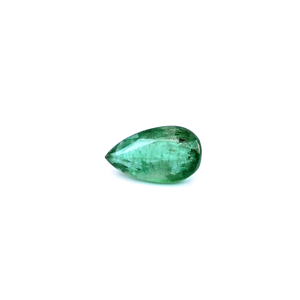 Esmeralda natural de Zambia en forma de pera de 3.32 quilates, piedra preciosa facetada suelta para la fabricación de joyas, lista para usar. - Product Image 1