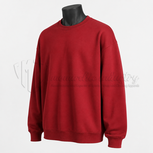 Customization Solid Color <b>Fleece</b> <b>Lined</b> O Crew Neck Streetwear Style Blank Fit Heavyweight Pullover Casual Wear <b>Sweatshirts</b> - Product Image 3