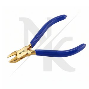Pince coupante latérale de qualité industrielle 120 mm en acier inoxydable, pince coupante à fil avec poignée PVC personnalisable, idéale pour la bijouterie, la fabrication de perles et l'artisanat - Product Image 3