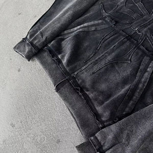 Sweat-shirt à capuche classique pour homme, style urbain, effet délavé, coupe intemporelle, doublure douce et style streetwear raffiné, grande taille - Product Image 3