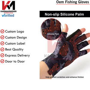 Guantes de Pesca con Protección Solar OEM, Tejido de Secado Rápido, Venta al Por Mayor, Guantes de Pesca Antideslizantes Personalizados OEM, Envío Rápido a Todo el Mundo - Product Image 3