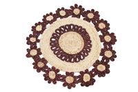 Tapis de table rond en corde de jute, style bohème, antidérapant, résistant à la chaleur, pour salle à manger, cuisine, maison