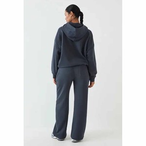 New Arrival Custom Logo Cotton Polyester Fleece Lined Muslim <b>Women</b> Hoodie <b>Set</b> Winter Streetwear - Product Image 6