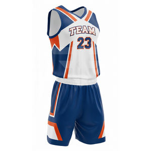 Uniforme de Baloncesto Personalizado con Cuello en V, Sublimado, Conjunto Personalizado para Equipo, Uniforme de Baloncesto de Malla, Jersey de Baloncesto para Entrenamiento - Product Image 3