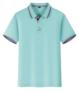 Nouveau T-shirt décontracté à manches courtes et fermeture éclair, élégant et tendance, en jersey uni, doux, respirant, séchage rapide, sportif, personnalisable - Product Image 5