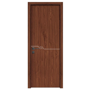 Puerta Moderna de Madera y Polímero WPC con Acabado Liso, Apertura Lateral, Impermeable, Anti-Termitas, para Baño, Comedor y Uso Comercial - Product Image 1
