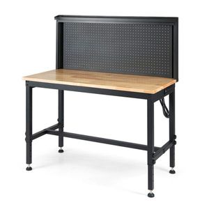 Banco da Lavoro a 7 Livelli per Carichi Pesanti, Capacità 2000 libbre, Larghezza 48 pollici, Presa Multipla da 2000W, Altezza Regolabile - Product Image 2