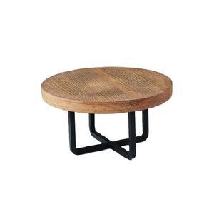 High Selling Decorative Single <b>Tier</b> Plated Serving Wooden <b>Cake</b> Stand Custom Shape <b>Cake</b> Serving Stand for Birthdays & Weddings - Product Image 2
