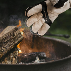 Leather Safety Welding Gloves in Cheap Price Best <b>Material</b> Made <b>Fireproof</b> Anti-Heat Protective Leather Welding Gloves for Adults - Product Image 3