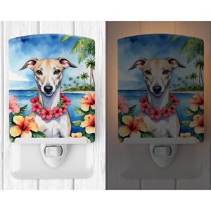 Whippet Luau Ceramic <b>Night</b> <b>Light</b> Compact UL-Certified for Bedroom Bathroom Nursery <b>Hallway</b> Kitchen 6x4x3 Multicolor New Product - Product Image 2
