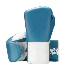 Gants de boxe haute performance, anti-humidité, à doigts entiers, fermeture à lacets, en PU + éponge, pour l'entraînement, le sparring et les séances de sport - Product Image 1