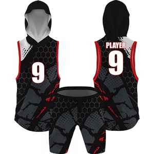 Ensemble de maillot et pantalon de football 7v7 personnalisé, logo personnalisé, uniforme d'équipe sublimé pour les joueurs adultes, utilisation en club et en tournoi - Product Image 2