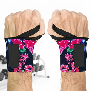 สายรัดข้อมือนีโอพรีนลายพรางสีน้ำเงิน น้ำหนักเบา ปรับได้ รองรับการยกน้ำหนัก สำหรับทุกเพศ เหมาะสำหรับการฝึกความแข็งแรง ปิดด้วยแถบตีนตุ๊กแก - Product Image 2