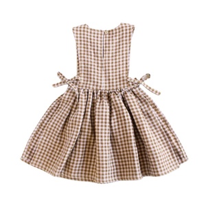 blue dress for baby girl Chestnut Gingham Gather Dress