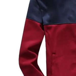 Men's Casual Tracksuit Color Block <b>Zipper</b> <b>Jacket</b> & Pants Set Full Sleeve Stand Collar Autumn Wear Breathable Polyester Cotton - Product Image 3