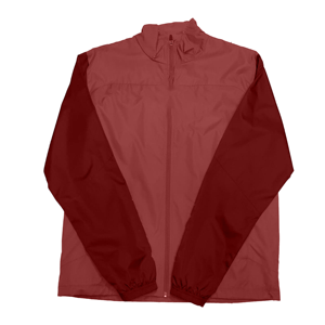 Veste de course en polyester unie pour homme, col montant, fermeture éclair, coupe-vent, décontractée, pour l'automne, coupe classique - Product Image 1