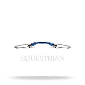 Bocado de caballo Mullen Snaffle de anillo suelto y puerto bajo, equipo de equitación - Product Image 3