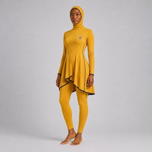 Ensemble Burkini Modeste pour Femme – Confortable, Séchage Rapide, Couverture Complète, Maillot de Bain Manches Longues pour Plage et Piscine - Product Image 5