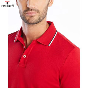 Camiseta de Golf con Logotipo Personalizado, Tejida, 95% Algodón, 5% Elastano, Manga Corta, para Hombre, Talla Grande, Secado Rápido, Ecológica, Verano - Product Image 4