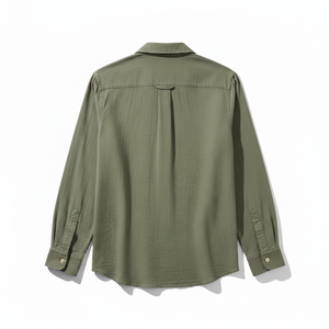 เสื้อเชิ้ตแขนสั้นผู้ชายพรีเมียมสำหรับฤดูร้อน ลายปัก คอตั้ง ผ้าฝ้ายเจอร์ซีย์ 100% แห้งเร็ว เป็นมิตรกับสิ่งแวดล้อม ระบายอากาศได้ดี - Product Image 2