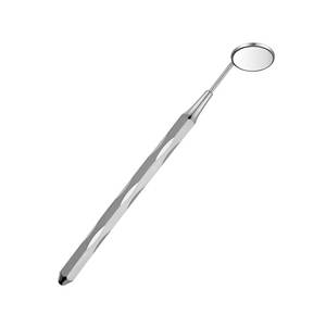 Miroir buccal dentaire en argent avec poignée moletée, instrument chirurgical de classe I - Product Image 5