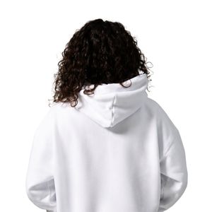 Sweat-shirt à capuche blanc pour femme, manches longues, en molleton, décontracté, pour la gym, les entraînements, vêtements de sport, doux, confortable, pour tous les jours - Product Image 5
