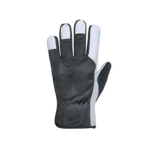 Gants de travail réfléchissants en cuir de mouton grainé pour la sécurité, la construction, la protection individuelle, l'assemblage et la conduite - Product Image 4