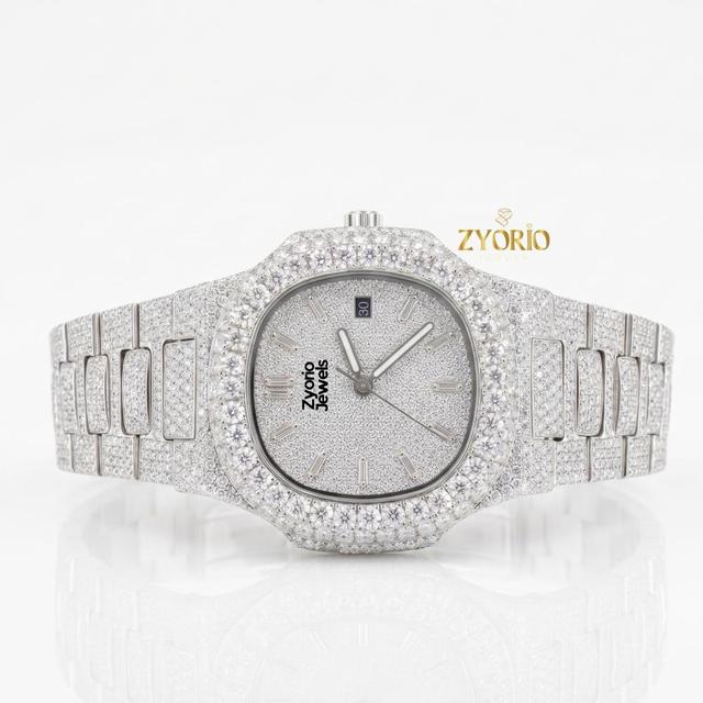 Custom Moissanite Iced Out Watch Luxury Hip Hop Diamond Style Watch for Men