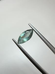 Alexandrite naturelle taille marquise, pierre précieuse non montée, 1,00 ct, 9,80x4,60 mm, vert turquoise, à facettes, à changement de couleur, pour collectionneur de pierres précieuses - Product Image 3