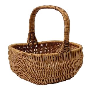 Handcrafted rattan fruit <b>vegetable</b> <b>storage</b> <b>basket</b> stand designed elegant natural woven style durable eco friendly material decor - Product Image 1