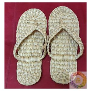 Pantoufles artisanales en jacinthe d'eau, écologiques et haut de gamme, chaussures tissées naturelles, export en gros du Vietnam dans le monde entier - Product Image 3