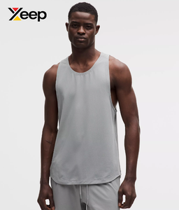 เสื้อกล้ามออกกำลังกายผู้ชาย XEEP Factory Direct Sales รุ่น XC-GTT-08 คุณภาพสูง ระบายอากาศได้ดี แห้งเร็ว ผลิตจากผ้าฝ้ายถัก 100% ด้านหน้า OEM - Product Image 1