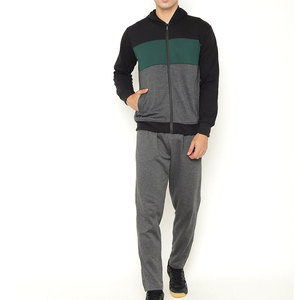 ชุดวอร์มผู้ชายผ้าฟลีซสองชิ้นแบบสวมใส่สบายสำหรับฤดูหนาว พร้อมโลโก้สั่งทำพิเศษ ขายดีที่สุด ดีไซน์ล่าสุด แขนยาว - Product Image 1