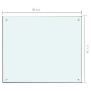 27.6 bianco "x 23.6" vetro temperato cucina Backsplash - Product Image 6