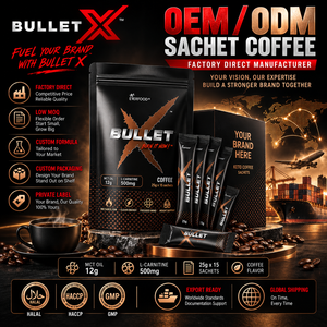 Café Instantáneo Amargo para Dieta Keto, MCT, Bajo en Azúcar, Control de Peso, Premezcla Funcional, OEM, Marca Privada, Malasia - Product Image 1