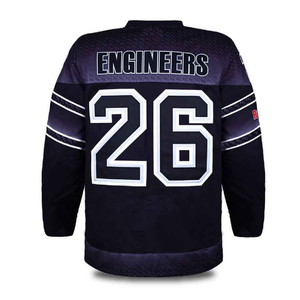 Custom Made Breathable Lightweight Sleeveless V-neck Unisex Adult Ice Hockey Jersey Polyester Sublimated Team Wear Uniform - Product Image 3