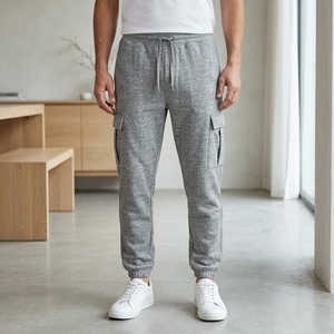 Custom Made Men Fleece Sweatpants Top Selling Private Label Casual Style Mid Straight High Quality Adult Size Fleece Jogger Pant - Product Image 6