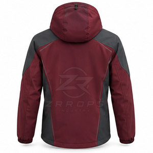 Vestes de performance d'entraînement en plein air pour hommes, hiver, à capuche, légères, personnalisées, pour la course à pied, le fitness, le cyclisme, athlétiques, fermeture éclair intégrale - Product Image 2