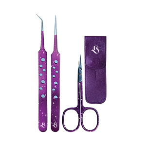 Bisons Wholesale Professional <b>Lash</b> Extension Tweezers Set Stainless Steel Beauty Tools <b>Kit</b> - Product Image 2