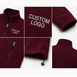 Blouson Bomber Homme en Toile Enduite Marron, Col Rond à Bouton Unique, Impression en Relief, Logo Personnalisé, Doublure en Laine, Style Urbain Printemps - Product Image 2