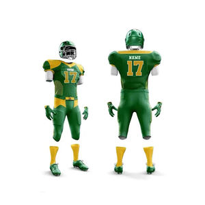 Uniforme de football américain style USA avec graphismes personnalisés, motif 3D, 100% polyester, taille plus pour les équipes adultes - Product Image 2