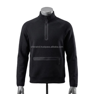 Sweat-shirt à capuche pour homme, logo de marque personnalisé, automne, couleur unie, lourd, surdimensionné, broderie, impression numérique, teinture unie - Product Image 5